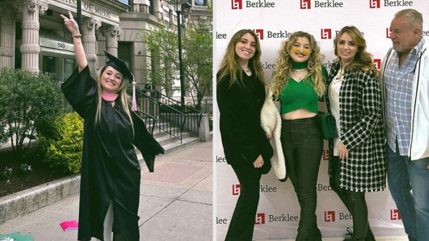 Fernanda Castro, hija de Angélica Rivera y “El Güero” Castro, se gradúa de Berklee