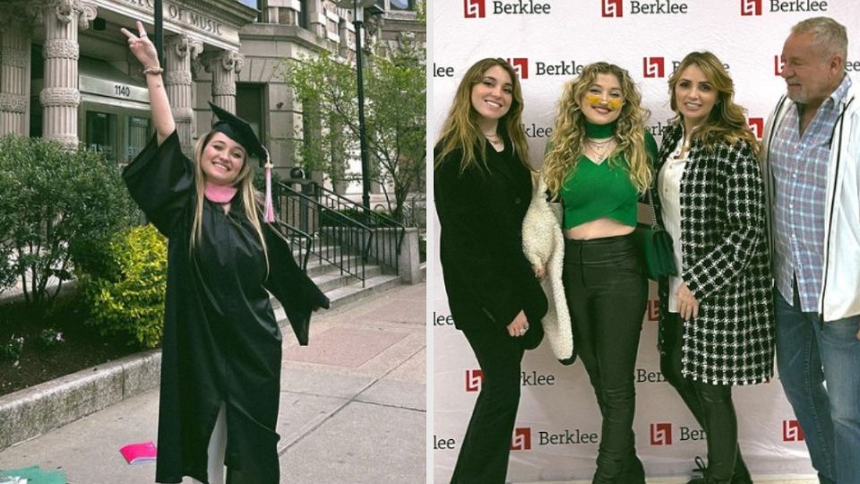 Hija de Angélica Rivera y el productor 'El Güero' Castro se gradua de Berklee