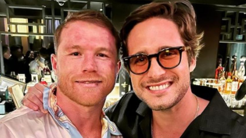 "¡Viva México Cabro..es!: Canelo Álvarez se avienta palomazo con Diego Boneta tras derrota con Bivol | VIDEO