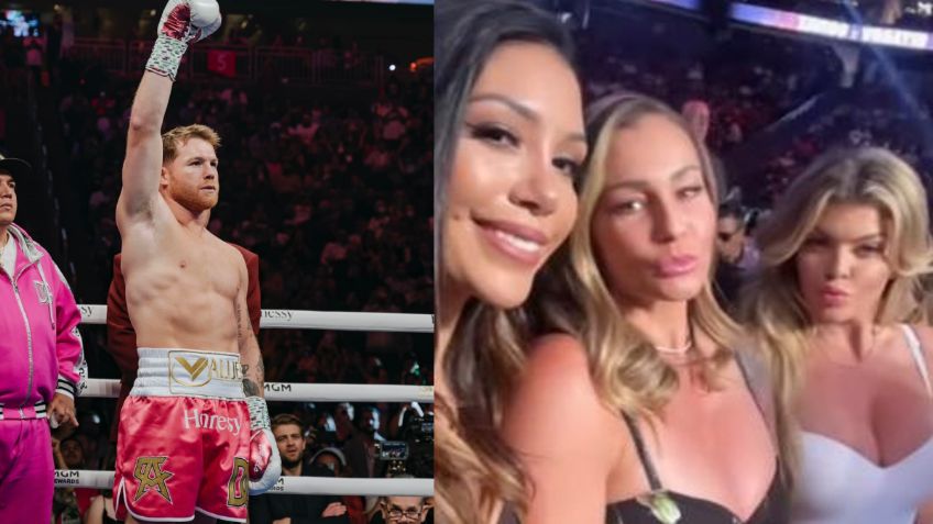 ¿Quiénes son las mujeres de la pelea del "Canelo"? Estaban en primera fila y no vieron el encuentro