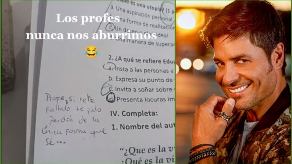 El alumno no supo las respuestas pero si las canciones de Chayanne