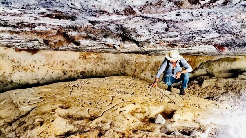 Investigan petroglifos en Parácuaro, Michoacán