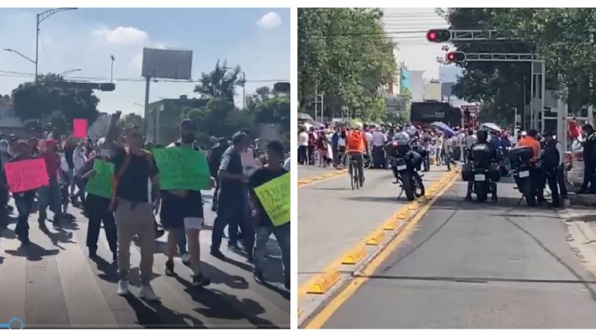 Locatarios de mercados realizan marcha y bloqueos por nuevas normativas en CDMX