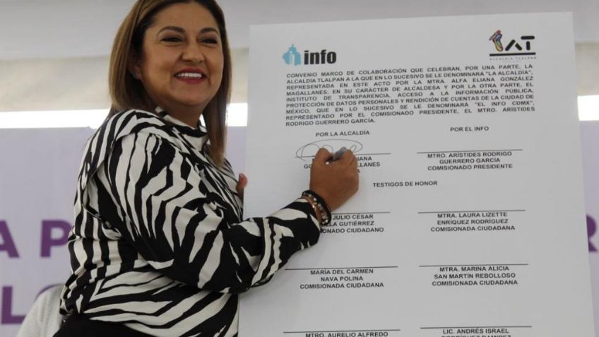 Tlalpan e INFO CDMX firman convenio de colaboración en materia de transparencia