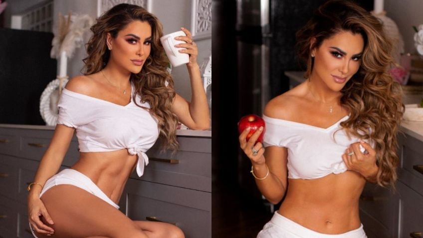 Ninel Conde deja poco a la imaginación con sexy minibikini de cuero | VIDEO