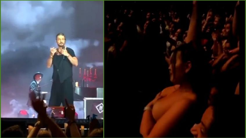 Frente a su marido, mujer hace topless en concierto de Arjona "para llamar su atención" | VIDEO