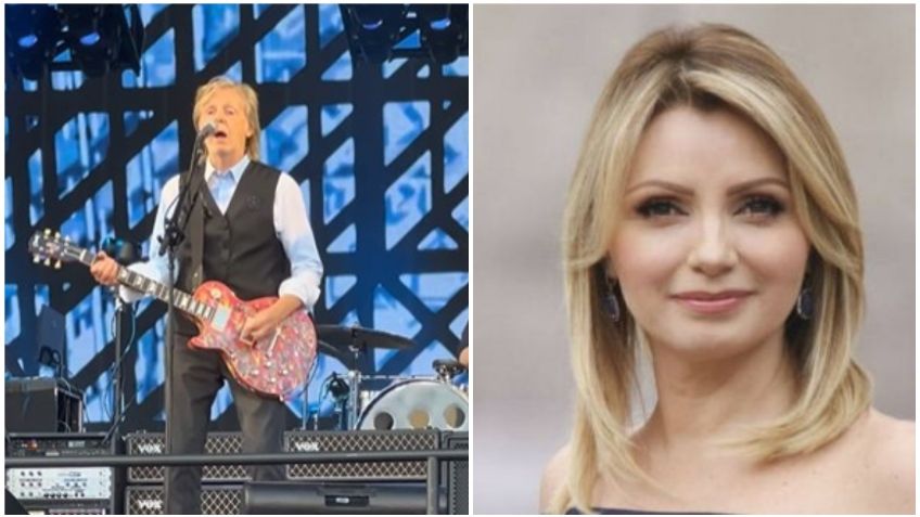 Angélica Rivera reaparece en EU y disfruta del concierto de Paul MacCartney