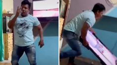 Joven rompe televisión por hacer el "Anitta Challenge" | VIDEO