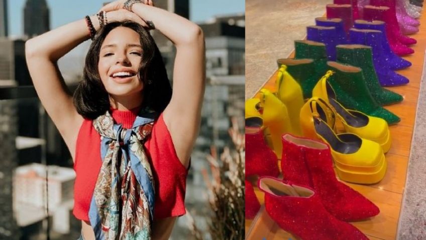 De Versace a Balenciaga: Ángela Aguilar y su lujosa colección de zapatos valuada en más de 100 mil pesos