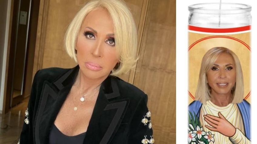 Laura Bozzo reza a veladora con su imagen contra sus enemigos