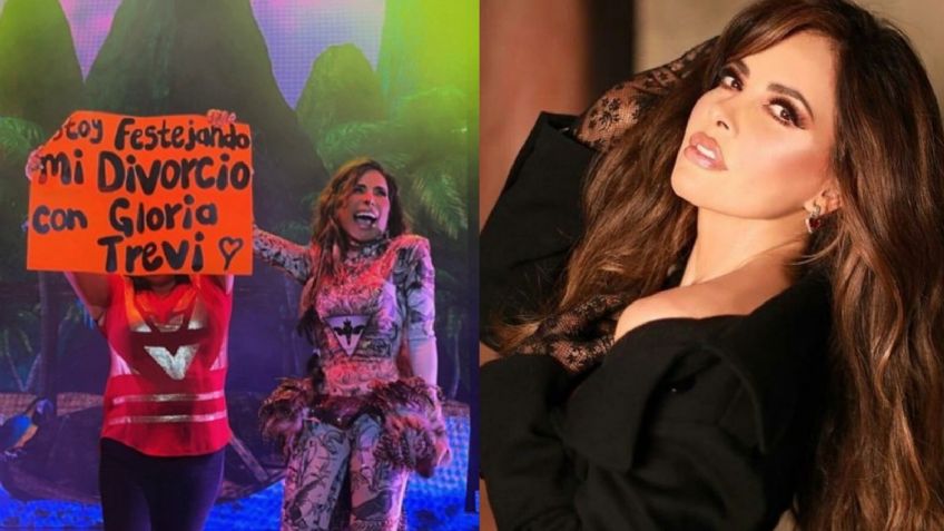 "Estoy festejando mi divorcio": mujer se roba el concierto de Gloria Trevi