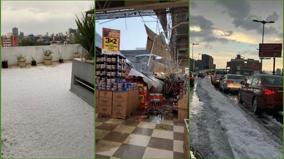 La lluvia y granizo desquició algunas partes del territorio nacional, en especial, la capital del país