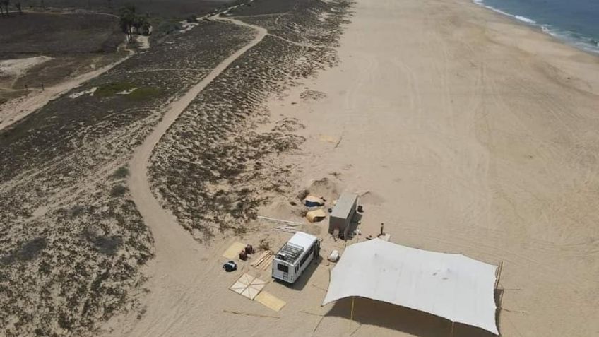 Clausuran chelería clandestina en la Playa Bocana, en la Paz