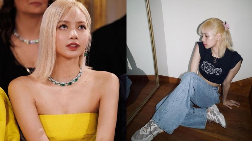 Lisa de Blackpink enseña cómo lucir elegante con jeans acampanados y tenis blancos