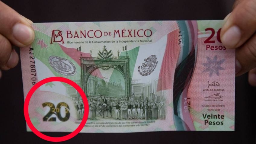 Billete de 20 de la Independencia de México se vende en 300 mil pesos