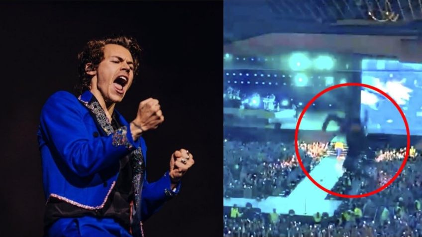 Fanático de Harry Styles se lanza desde un balcón en pleno concierto; lo captan en VIDEO