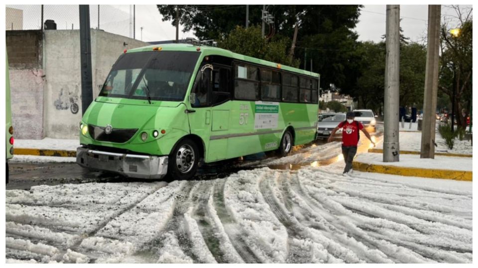 Granizada en CDMX.