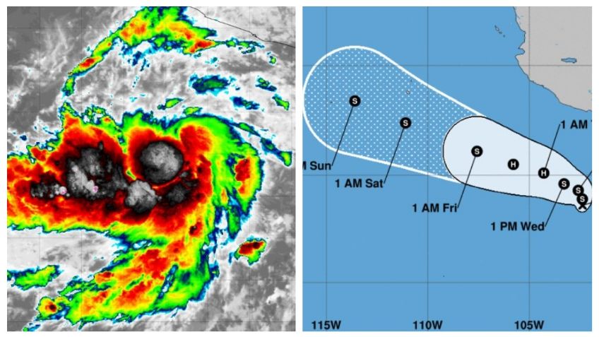 Se forma la Depresión Tropical Dos-E en el Océano Pacífico; habrá lluvias en Guerrero y Jalisco: MAPA