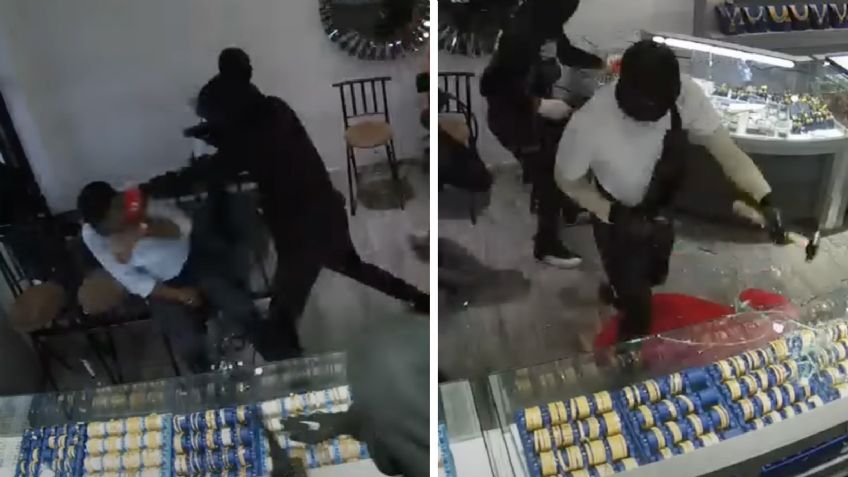 En menos de un minuto, ocho hombres roban 1 millón de dólares de una joyería en New Jersey | VIDEO