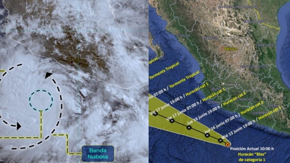 Se espera que este sistema genere lluvias torrenciales este miércoles en Guerrero. FOTO: Twitter / Conagua