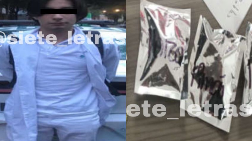 Fingía ser estudiante de medicina para vender droga en escuela de Tlalpan