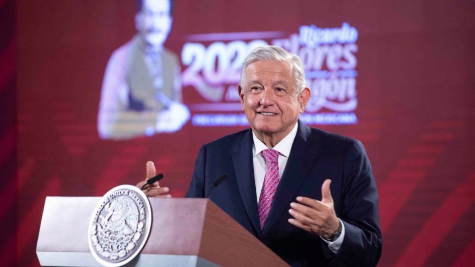 López Obrador durante su conferencia mañanera. FOTO: Cuartoscuro