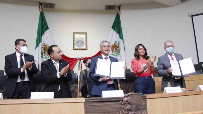 Firman convenio Conatrib y Poder Judicial de Oaxaca; se ofrece maestría de la Universidad de Perugia