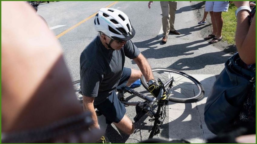 Joe Biden cae de una bicicleta y los MEMES amortiguan el momento | VIDEO