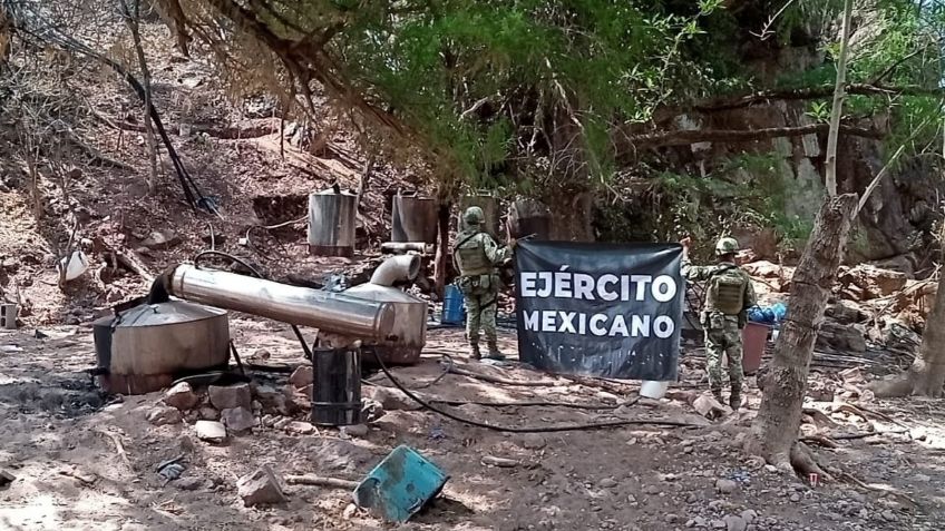 Ejército Mexicano asegura siete laboratorios clandestinos en Sinaloa