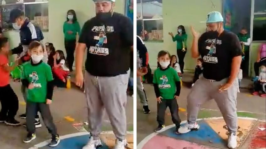 Papá sorprende a su hijo el Día del Padre en la escuela | VIDEO