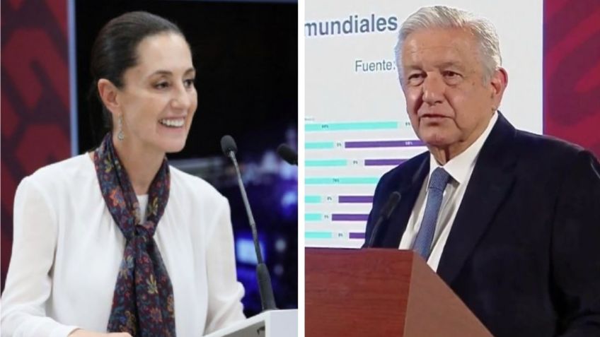 "Que se mejore, le deseo lo mejor a ella", AMLO a Claudia Sheinbaum tras dar positivo a Covid-19 por segunda vez