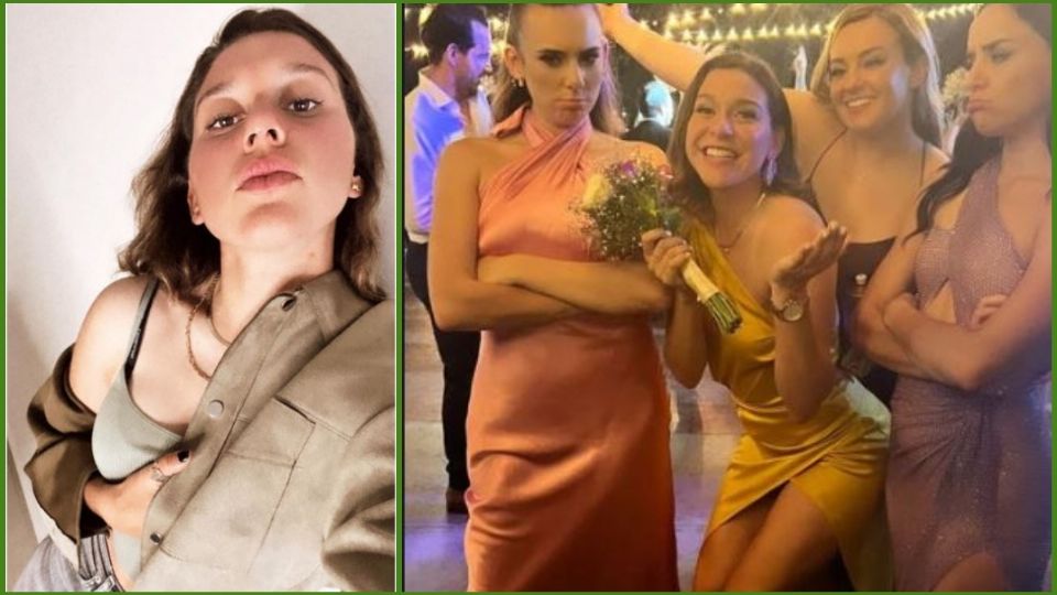 La jugadora de futbol femenil llamó poderosamente la atención en la boda de su amiga Brenda Castro