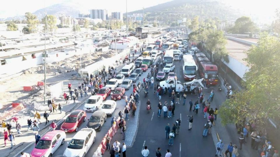 Los transportistas desquiciaron distintos puntos de la Ciudad de México.