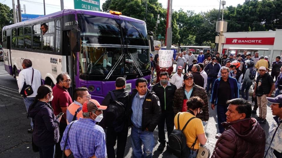 Transportistas causaron caos en la CDMX.