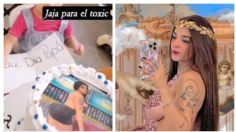 Karely Ruiz protagoniza festejo del Día del Padre, plasman sus curvas en pastel para "el tóxico" | VIDEO