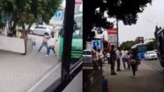 "Bájate perro, vuelves a pasarte hijo...": Captan violenta pelea entre choferes en Tlalpan | VIDEO