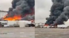 Se registra fuerte incendio en planta recicladora de Ciudad Juárez, Chihuahua | VIDEO