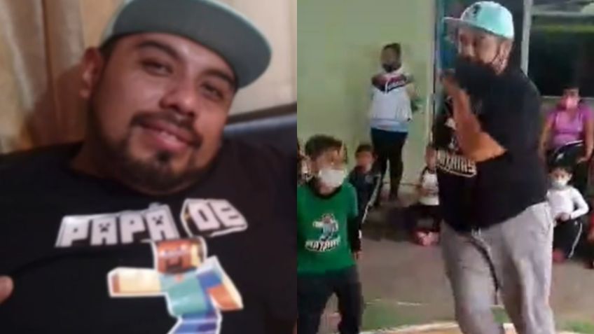 Papá saca los "pasos prohibidos" durante el festival del Día del Padre en la escuela de su hijo y se vuelve viral | VIDEO