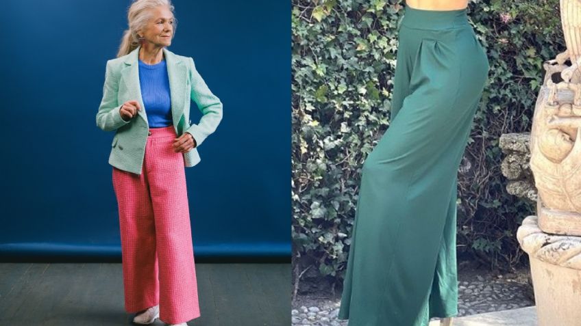 Pantalones anchos, la prenda que las mujeres de más de 60 años deben usar