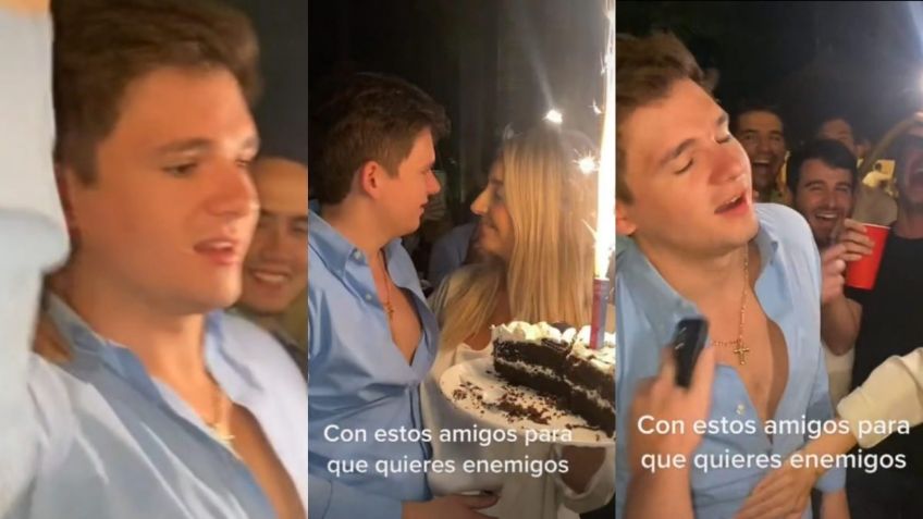 Amigos engañan a joven al asegurarle que se convertirá en padre y su reacción se vuelve viral en TikTok