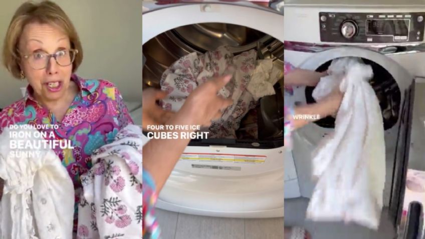 Abuelita influencer rompe TikTok con sus trucos para que no tengas que planchar la ropa: VIDEO