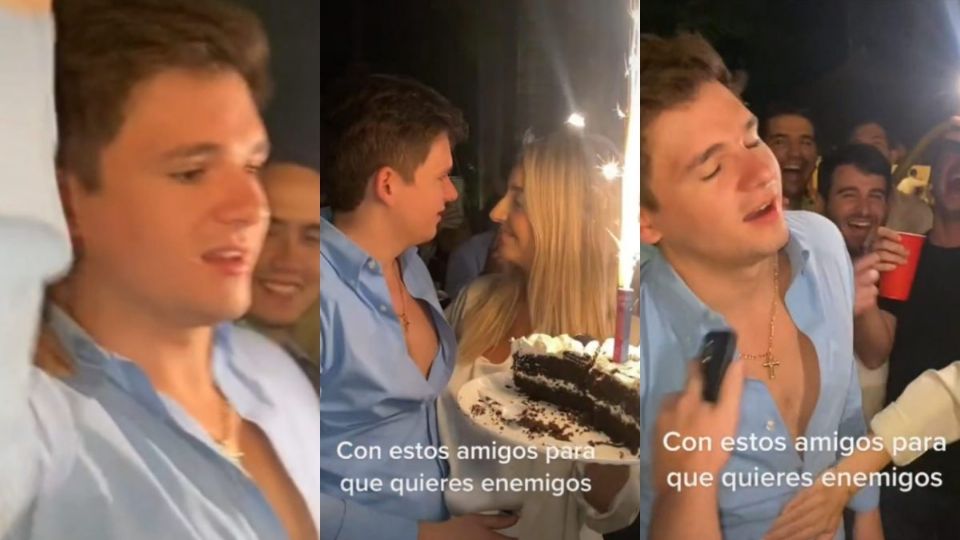 La broma se la hicieron el día de su cumpleaños. FOTO: Especial