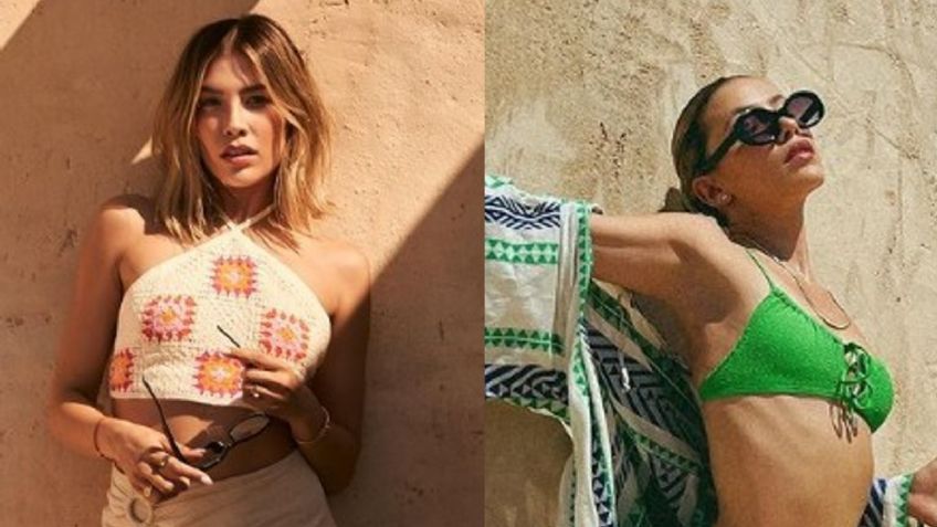 Desde el mar, Michelle Salas presume el bikini neón perfecto para el verano