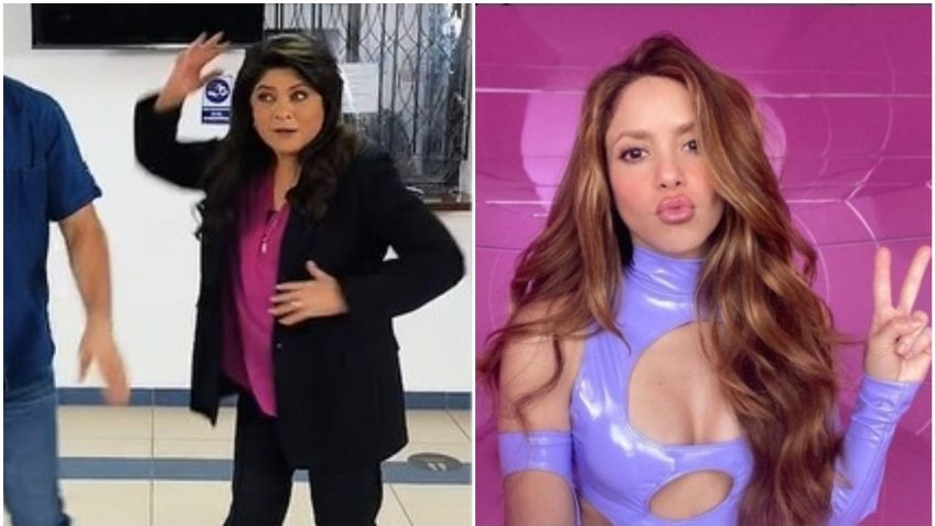 Victoria Ruffo hace el paso del robot de Shakira en "Te Felicito" y desata las burlas en TikTok: VIDEO