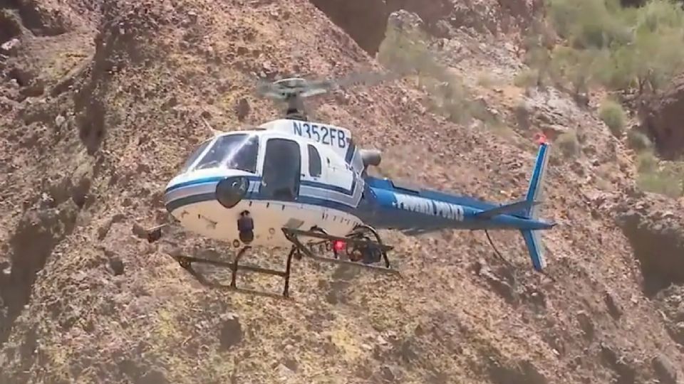 Utilizaron un helicóptero para realizar el rescate