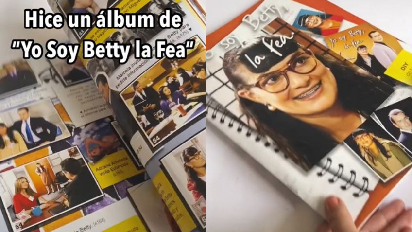 Tiktoker hace álbum de estampas de "Yo soy Betty, la fea"; fans lo pueden descargar de forma gratuita | VIDEO