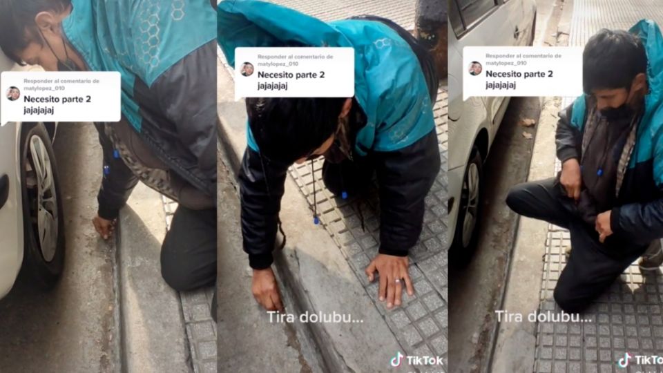 El usuario de TikTok grabó todo con su celular. FOTO: Especial