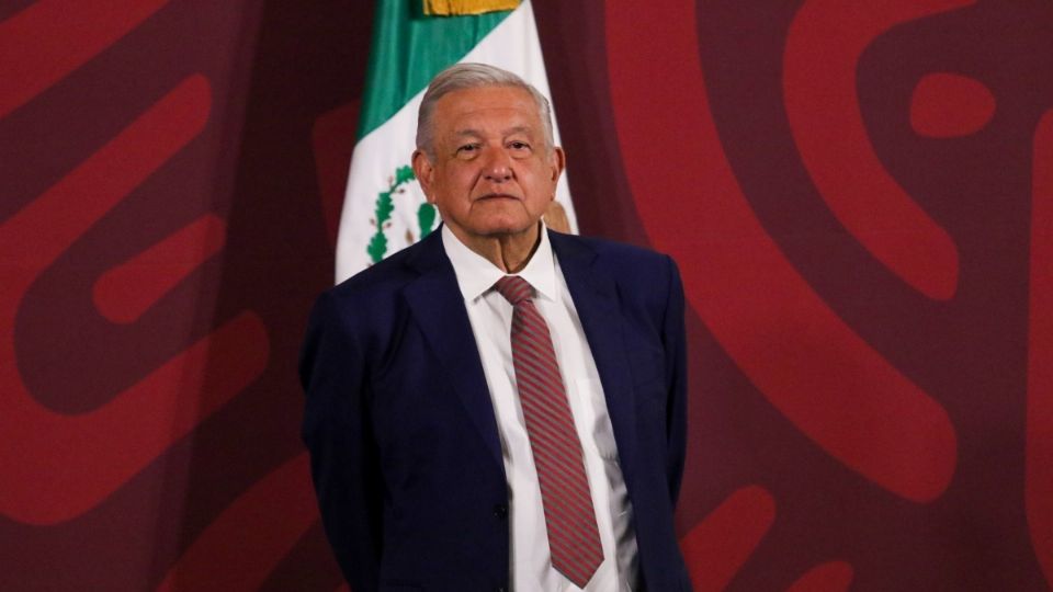 López Obrador durante su conferencia mañanera. FOTO: Cuartoscuro