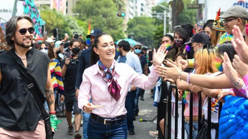 Claudia Sheinbaum, la primer Jefa de gobierno en asistir a la marcha LGBT+