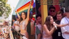 "Ya la tiraron": Danna Paola detuvo el Pride 2022 para ayudar a una persona en silla de ruedas | VIDEO